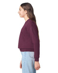 Gildan 18000B Youth Heavy Blend Crewneck Sweatshirt - Maroon - model side