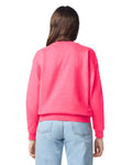 Gildan 18000B Youth Heavy Blend Crewneck Sweatshirt - Safety Pink - model back