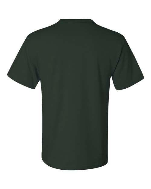 Jerzees 29MPR Unisex Dri-Power 50/50 Pocket T-Shirt - Forest Green - back