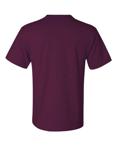 Jerzees 29MPR Unisex Dri-Power 50/50 Pocket T-Shirt - Maroon - back
