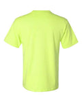 Jerzees 29MPR Unisex Dri-Power 50/50 Pocket T-Shirt - Safety Green - back