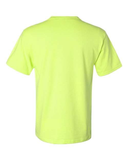 Jerzees 29MPR Unisex Dri-Power 50/50 Pocket T-Shirt - Safety Green - back