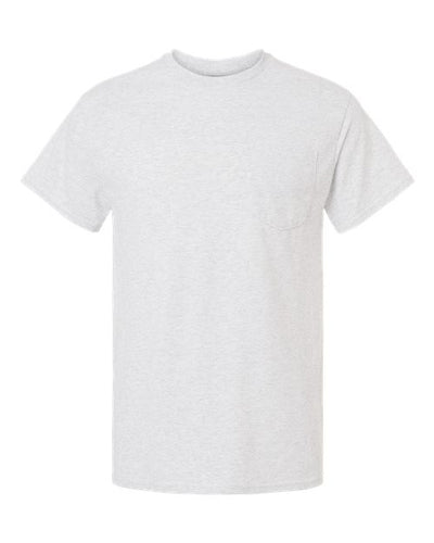 Gildan 8300 Unisex DryBlend Pocket T-Shirt - Ash - front