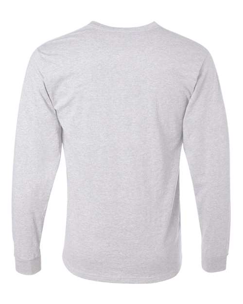 Jerzees 29LSR Unisex Dri-Power Long Sleeve 50/50 T-Shirt - Ash - back