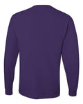 Jerzees 29LSR Unisex Dri-Power Long Sleeve 50/50 T-Shirt - Deep Purple - back