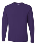 Jerzees 29LSR Unisex Dri-Power Long Sleeve 50/50 T-Shirt - Deep Purple - front