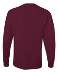 Jerzees 29LSR Unisex Dri-Power Long Sleeve 50/50 T-Shirt - Maroon - back