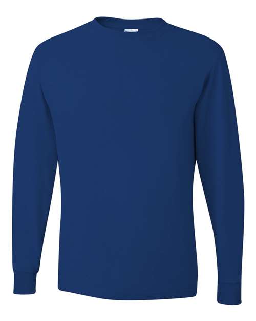Jerzees 29LSR Unisex Dri-Power Long Sleeve 50/50 T-Shirt - Royal - front