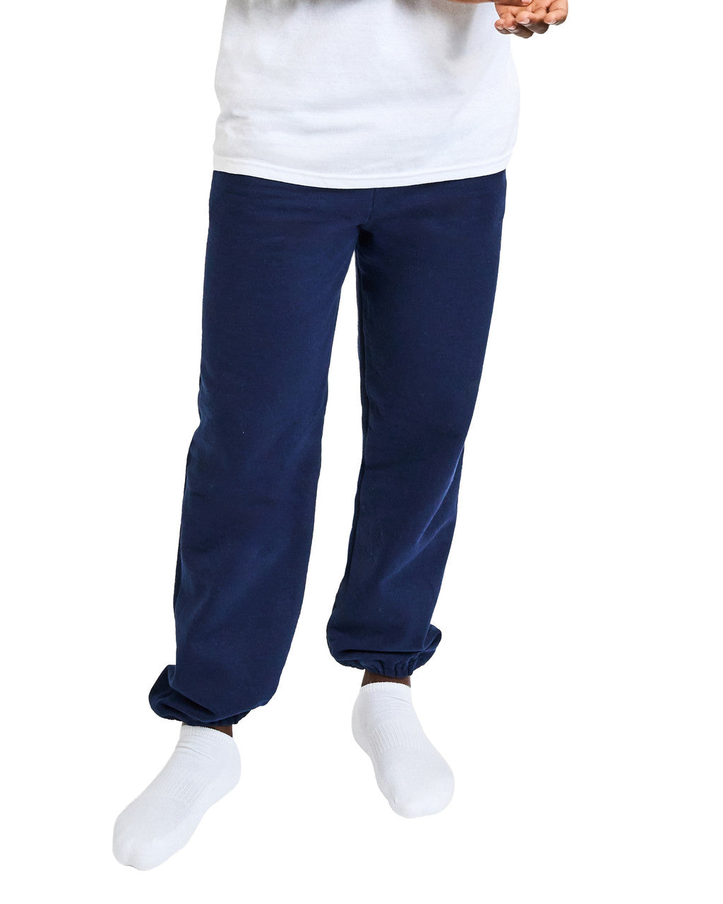 Gildan 18100 Unisex Heavy Blend Pocket Sweatpants - Navy - model front