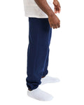 Gildan 18100 Unisex Heavy Blend Pocket Sweatpants - Navy - model side