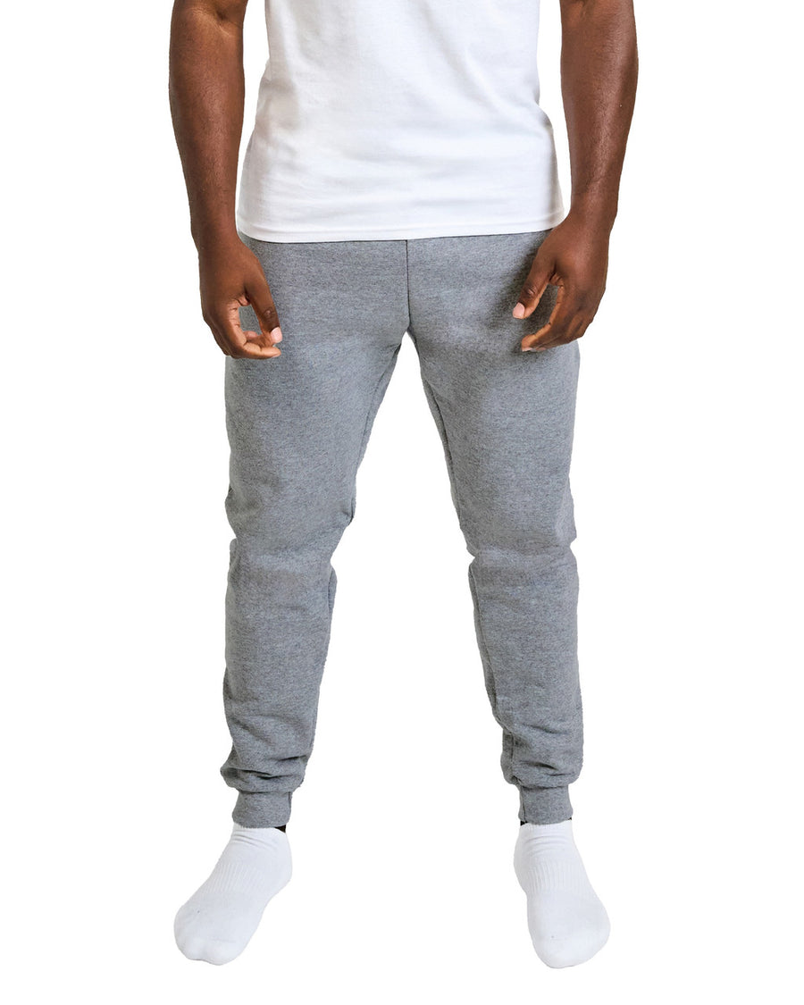 Gildan 18100 Unisex Heavy Blend Pocket Sweatpants - Sport Grey - model front