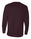 Badger 4104 Unisex B-Core Long Sleeve T-Shirt - Maroon - back