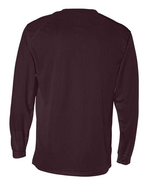 Badger 4104 Unisex B-Core Long Sleeve T-Shirt - Maroon - back