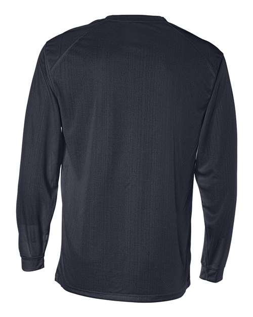Badger 4104 Unisex B-Core Long Sleeve T-Shirt - Navy - back