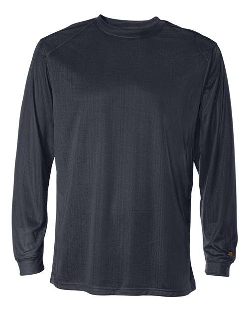 Badger 4104 Unisex B-Core Long Sleeve T-Shirt - Navy - front