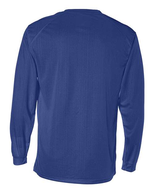 Badger 4104 Unisex B-Core Long Sleeve T-Shirt - Royal - back