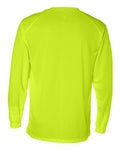 Badger 4104 Unisex B-Core Long Sleeve T-Shirt - Safety Yellow - back