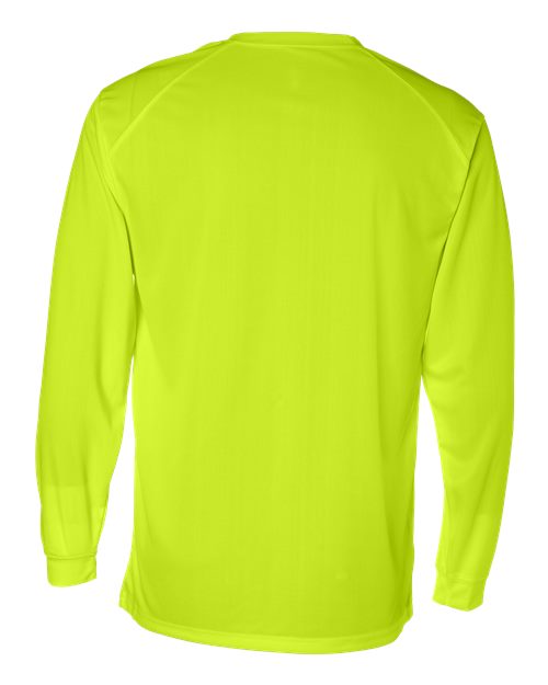 Badger 4104 Unisex B-Core Long Sleeve T-Shirt - Safety Yellow - back