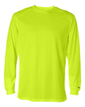 Badger 4104 Unisex B-Core Long Sleeve T-Shirt - Safety Yellow - front