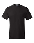 Hanes 5190 Men's Beefy-T Pocket T-Shirt - Black - front