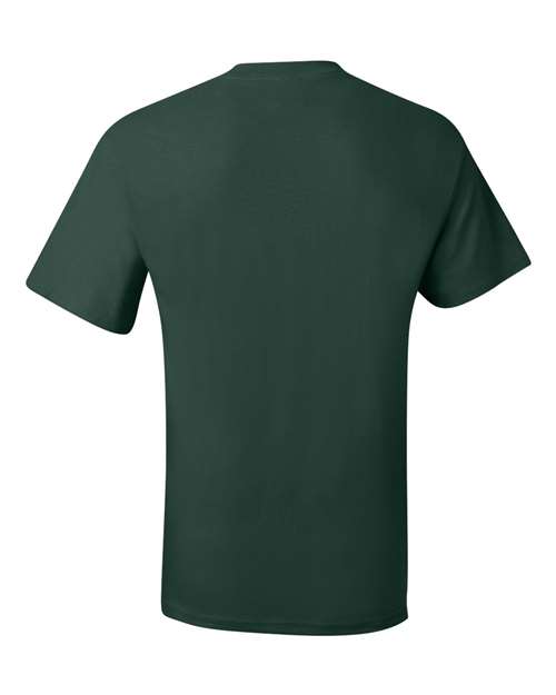 Hanes 5190 Men's Beefy-T Pocket T-Shirt - Deep Forest - back