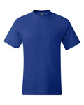 Hanes 5190 Men's Beefy-T Pocket T-Shirt - Deep Royal - front