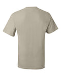 Hanes 5190 Men's Beefy-T Pocket T-Shirt - Sand - back