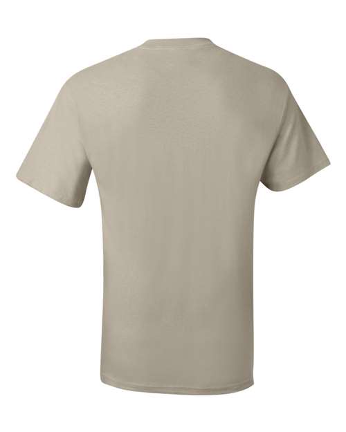 Hanes 5190 Men's Beefy-T Pocket T-Shirt - Sand - back