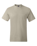 Hanes 5190 Men's Beefy-T Pocket T-Shirt - Sand - front