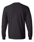 Hanes 5186 Beefy-T Long Sleeve T-Shirt - Black - back