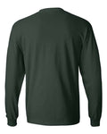 Hanes 5186 Beefy-T Long Sleeve T-Shirt - Deep Forest - back