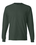 Hanes 5186 Beefy-T Long Sleeve T-Shirt - Deep Forest - front