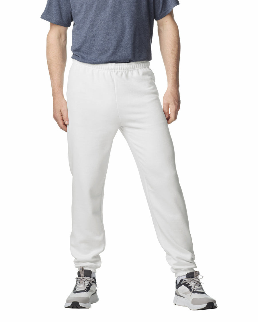 Gildan G182 Heavy Blend Sweatpants - White - model front