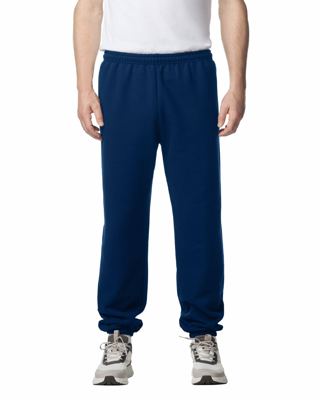 Gildan G182 Heavy Blend Sweatpants - Navy - model front