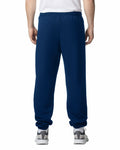 Gildan G182 Heavy Blend Sweatpants - Navy - model back