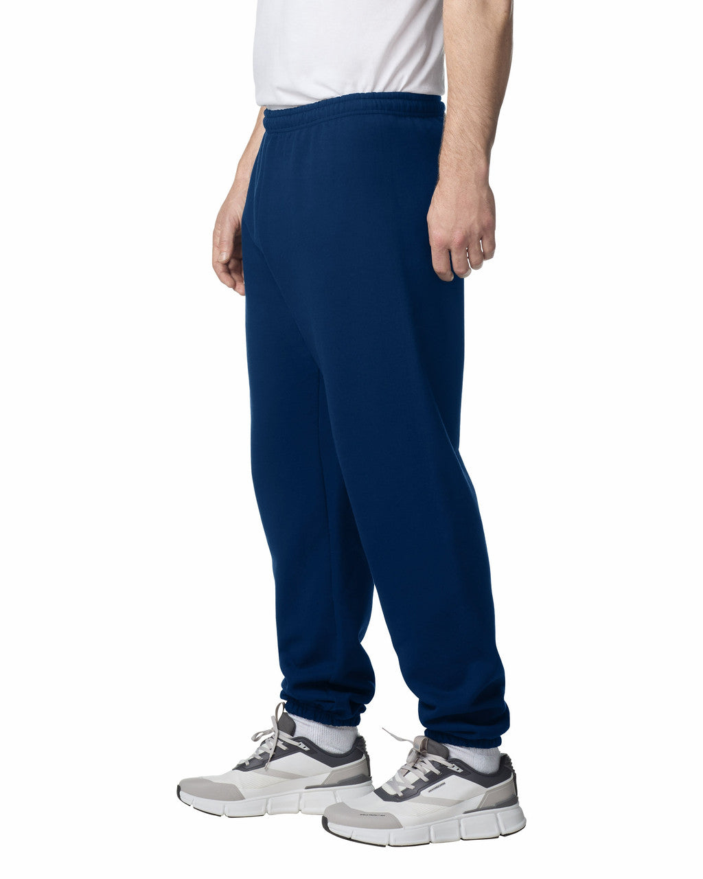 Gildan G182 Heavy Blend Sweatpants - Navy - model side