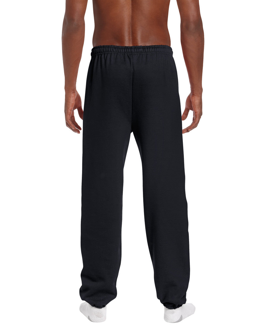 Gildan G182 Heavy Blend Sweatpants - Black - model back
