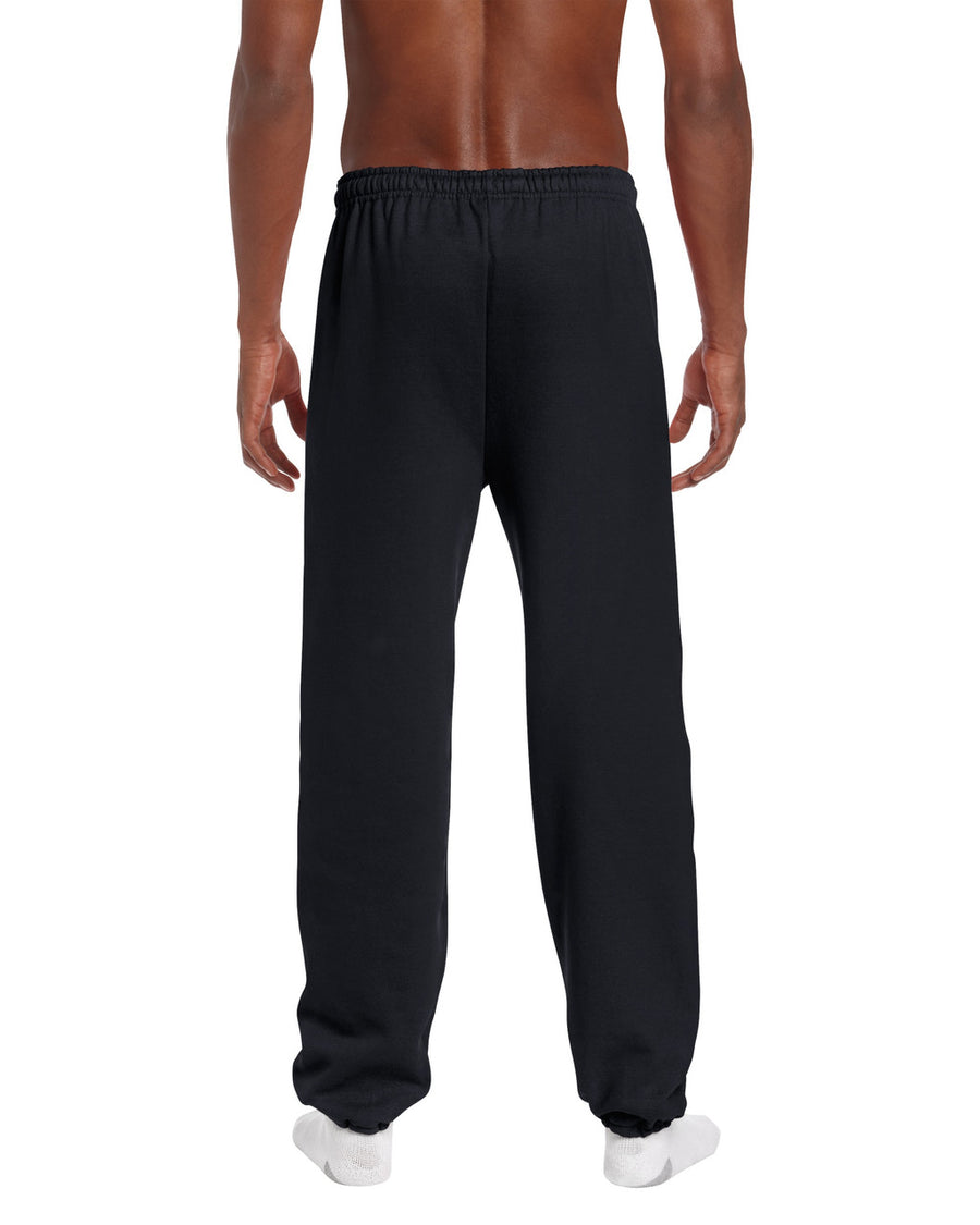Gildan G182 Heavy Blend Sweatpants - Black - model back