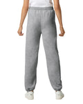 Gildan G182 Heavy Blend Sweatpants - Sport Grey - model back