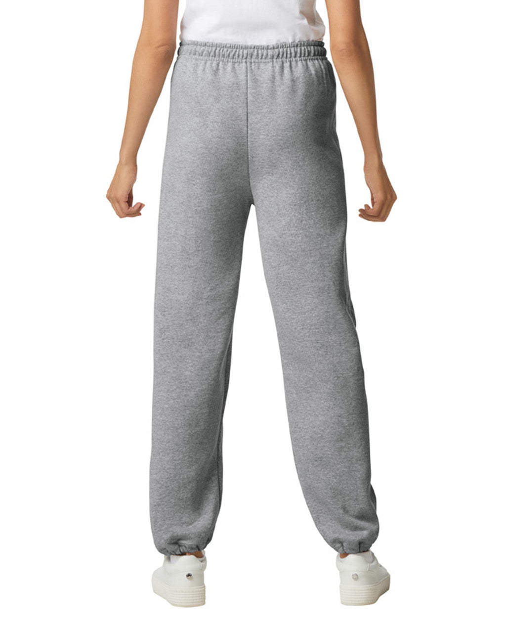 Gildan G182 Heavy Blend Sweatpants - Sport Grey - model back