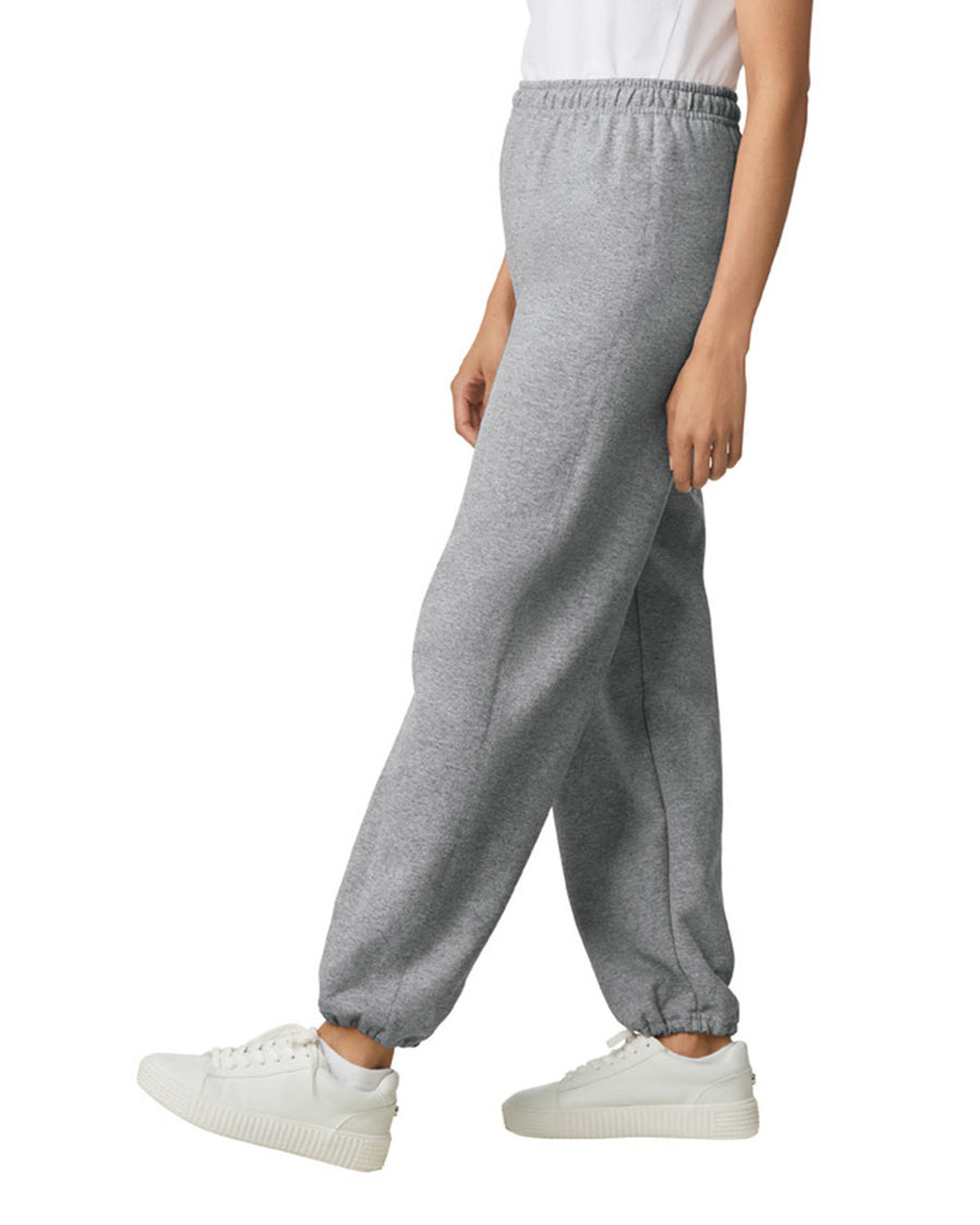 Gildan G182 Heavy Blend Sweatpants - Sport Grey - model side