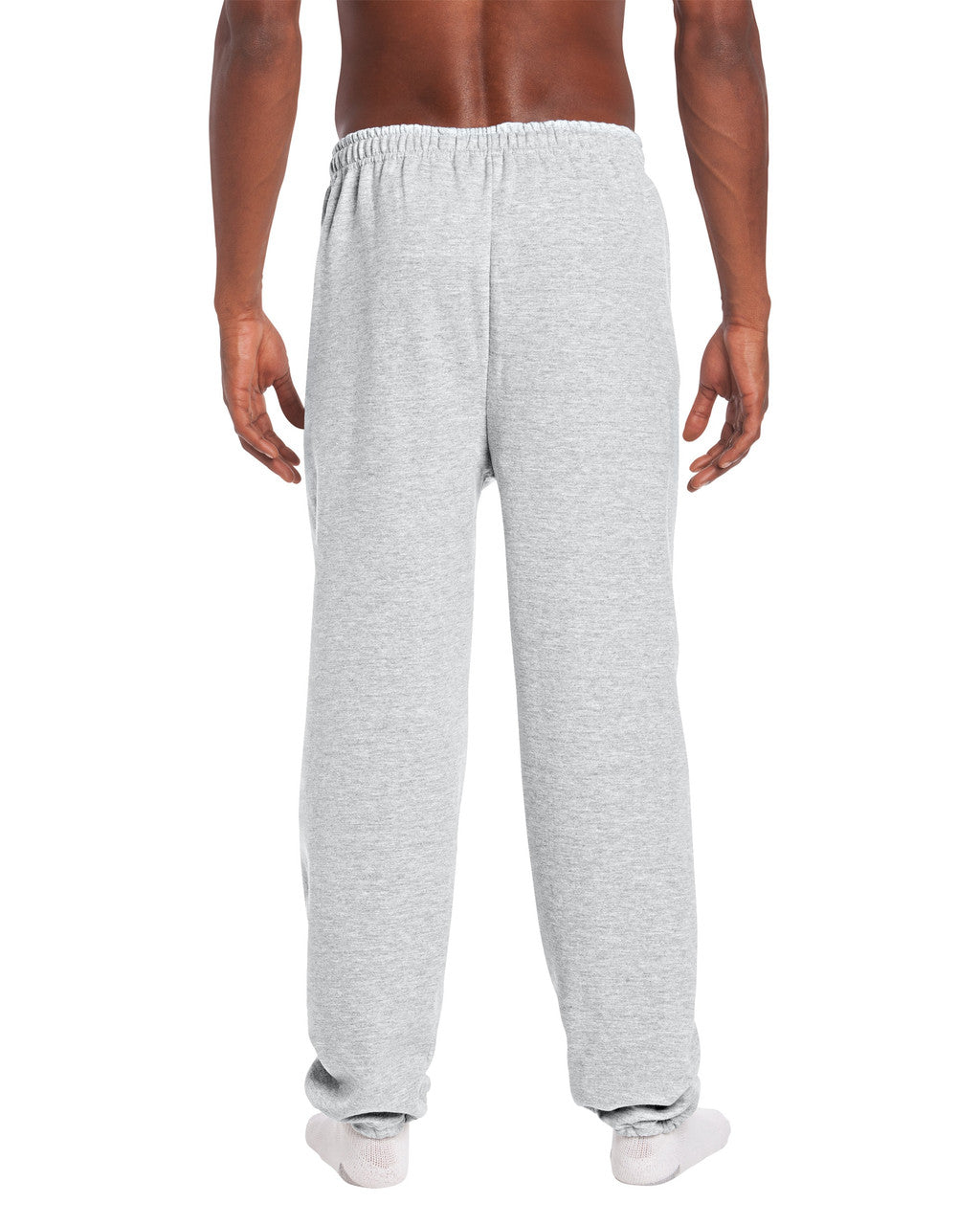 Gildan G182 Heavy Blend Sweatpants - Ash - model back