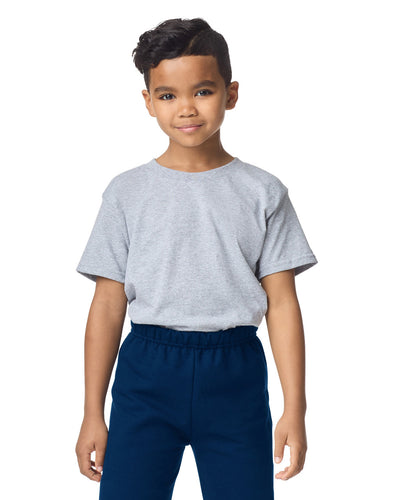 Gildan 18200B Youth Heavy Blend Sweatpants - Navy - model front