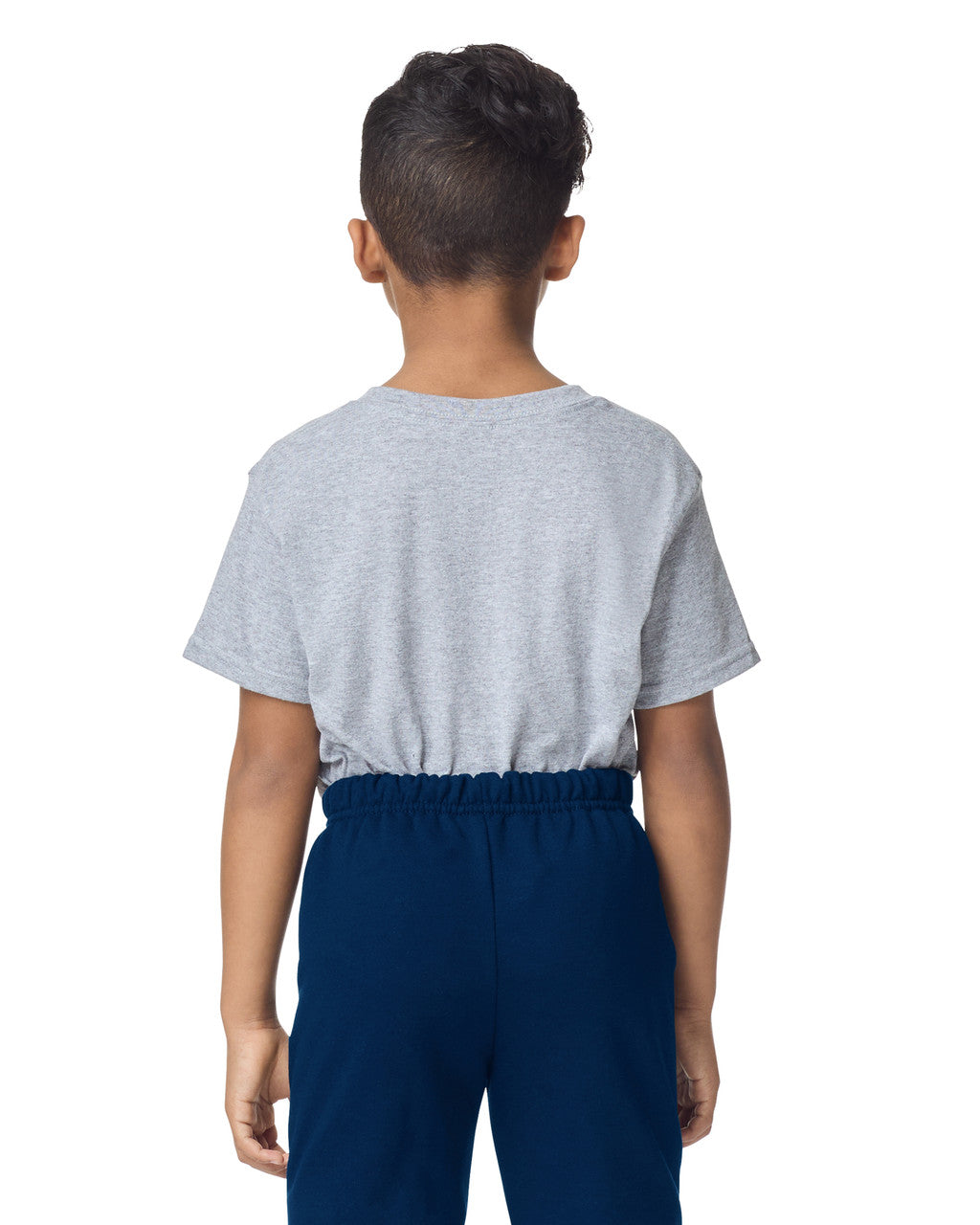 Gildan 18200B Youth Heavy Blend Sweatpants - Navy - model back