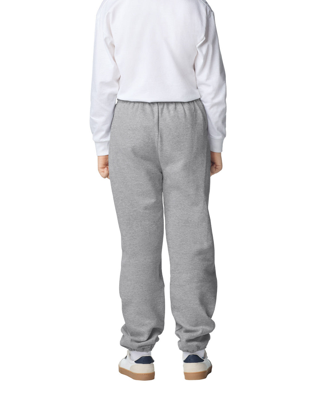 Gildan 18200B Youth Heavy Blend Sweatpants - Sport Grey - model back