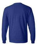 Hanes 5186 Beefy-T Long Sleeve T-Shirt - Deep Royal - back