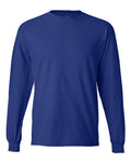 Hanes 5186 Beefy-T Long Sleeve T-Shirt - Deep Royal - front