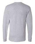 Hanes 5186 Beefy-T Long Sleeve T-Shirt - Light Steel - back