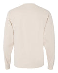 Hanes 5186 Beefy-T Long Sleeve T-Shirt - Natural - back
