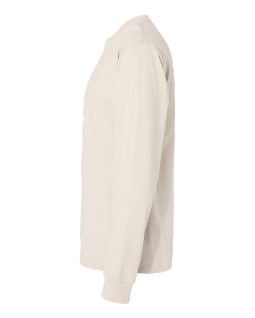 Hanes 5186 Beefy-T Long Sleeve T-Shirt - Natural - side